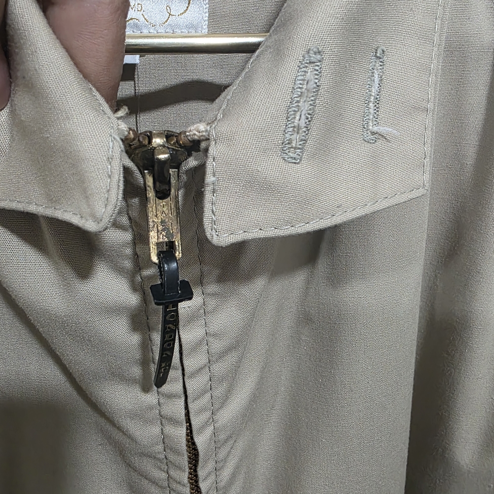 Light Beige LondIn Fog Zip-Front Jacket - Picture 3 of 7